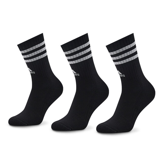 Κάλτσες Ψηλές Unisex adidas 3-Stripes Cushioned Crew Socks 3 Pairs IC1321 Μαύρο