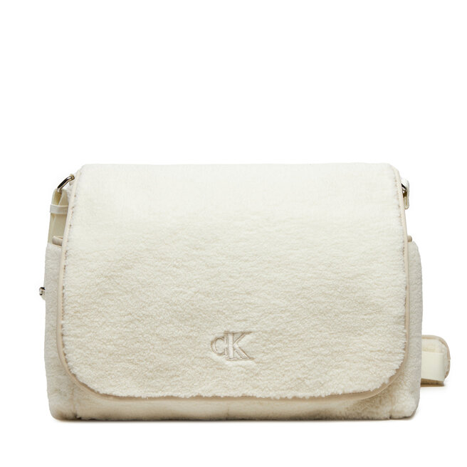 Torba do przewijania Calvin Klein Jeans Teddy Messenger - Écru