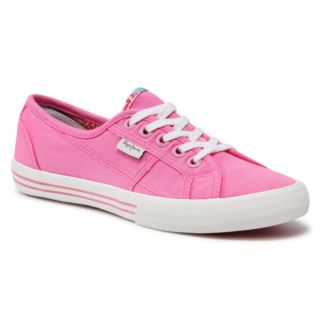 Pepe Jeans Sneakers aus Stoff Pepe Jeans Baker Wash PGS30262 Bright Pink