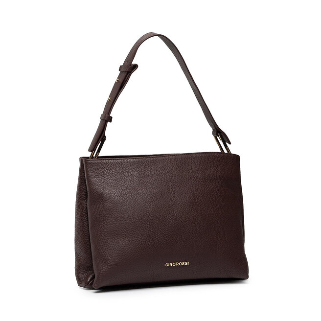 Gino Rossi Дамска чанта Gino Rossi LIB-126GR Dark Brown
