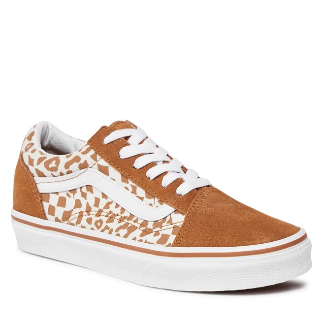 Sneakers aus Stoff Vans Jn Old Skool VN0A4VHVBF21 Brown True White
