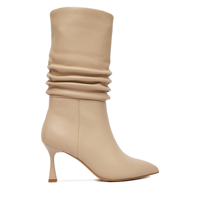 Botki Simple SL-26-02-000037 Beżowy - kobiece