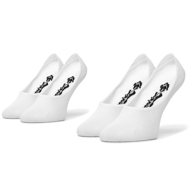 Set de 2 perechi de șosete scurte pentru bărbați Converse E749W-2020 Alb