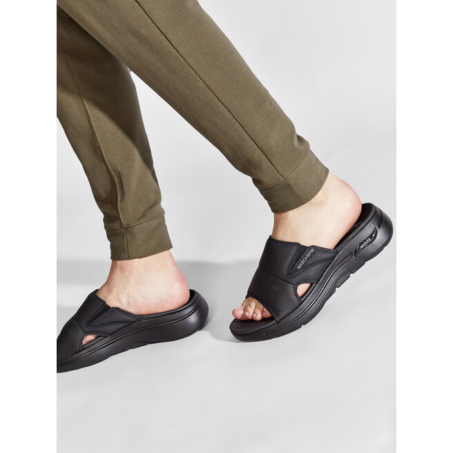 Skechers Șlapi Skechers Go Walk Arch Fit Sandal 229023/BBK Black