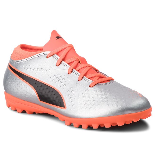 Puma One 4 Syn Tt Jr 104785 01 Silver Orange Black