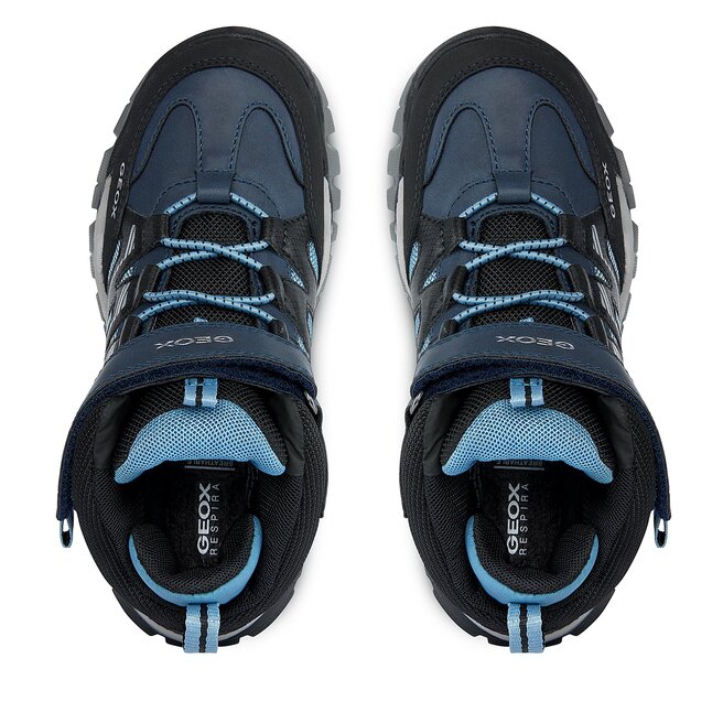Geox Jongens J Montrack Boy B ABX Sneakers, zwart, 33 EU