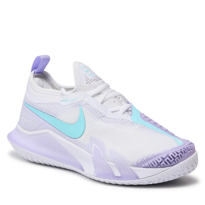 Color rosa Odiseo Anémona de mar Zapatos Nike React Vapor Nxt Hc CV0742 124 White/Copa Purple/Pulse Volt •  Www.zapatos.es