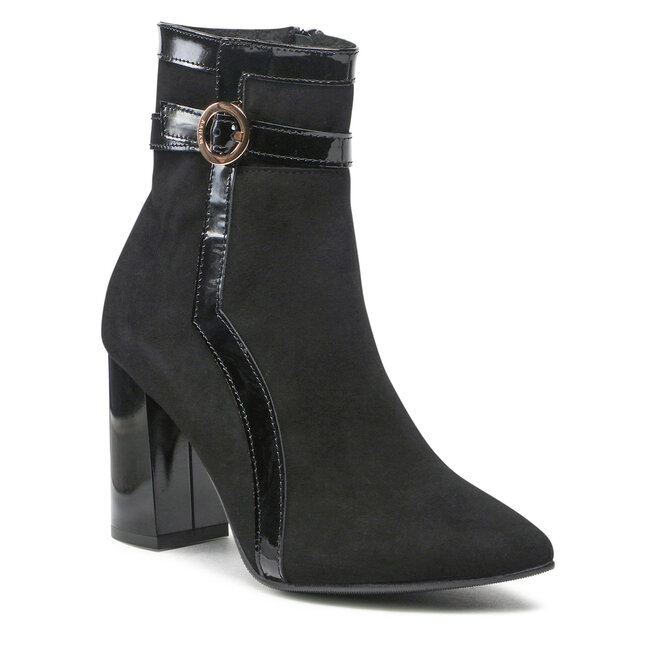 Botine Sagan 4840 Czarny Welur 4840 imagine noua