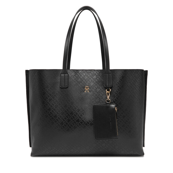 Torebka Tommy Hilfiger Th Distinct Tote Mono - Czarny