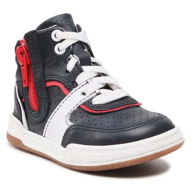 Μποτίνια Clarks Fawn Peak T 261590057 Navy Leather