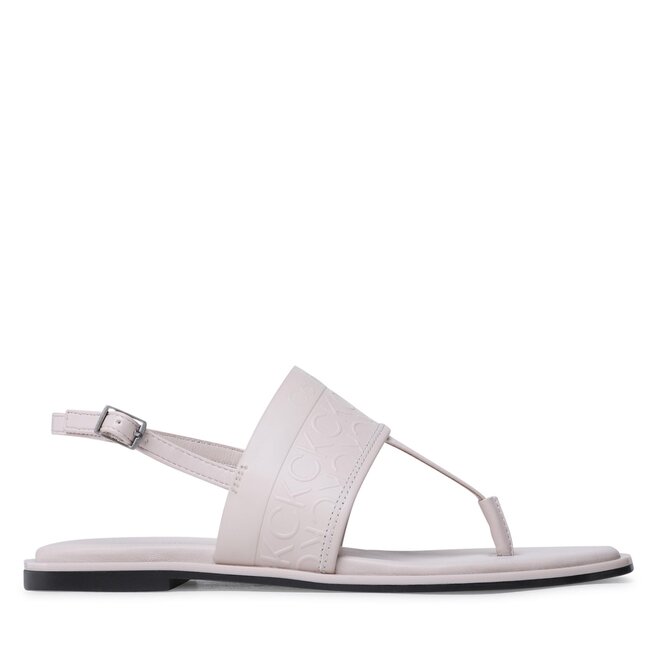 Sandały Calvin Klein Almond Tp Sandal - Écru