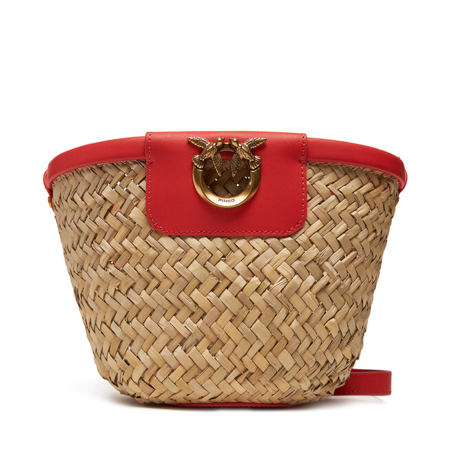 Torebka PINKO Love Summer Bucket PE 25 PLTT 103325 - Beżowy