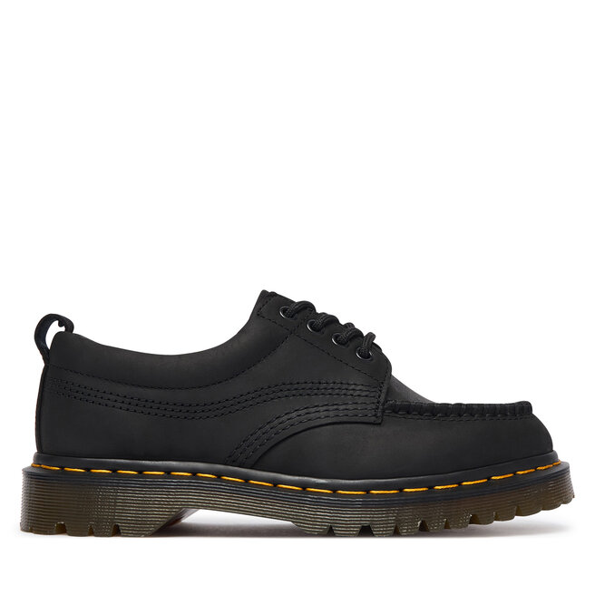 Półbuty Dr. Martens Lowell 4 Eye Crazy Horse Leather Moc DM43679001 Czarny