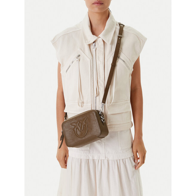 Torebka PINKO Carrie Camera Bag Classic PE 25 PLTT 104336 A26J Zielony -