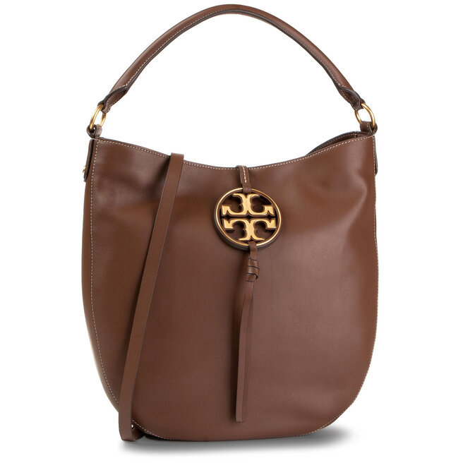 Handtasche Tory Burch Miller Metal Slouchy Hobo 61179 Milk