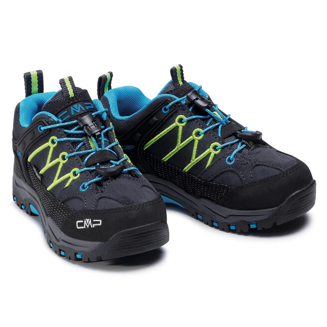 CMP Botas de montaña CMP Kids Rigel Low Trekking Shoes Wp 3Q13244 Antracite/Yellow Fluo 34UF