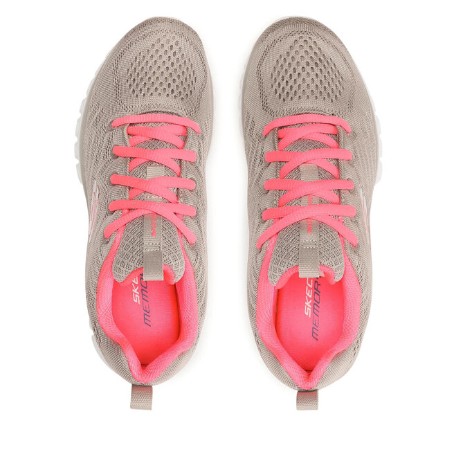 Skechers Pantofi Skechers Get Connected 12615/GYCL Gray/Coral