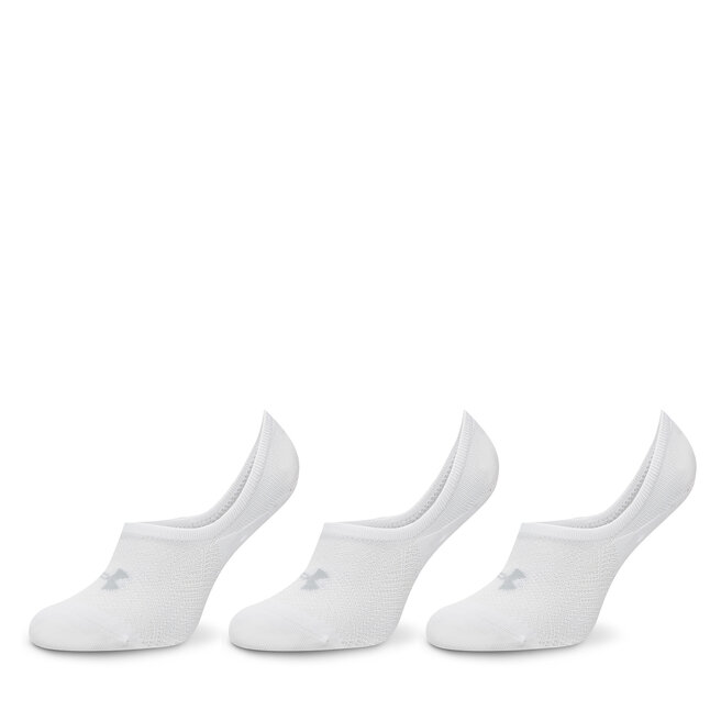 Zestaw 3 par stopek unisex Under Armour Breathe Lite - Biały