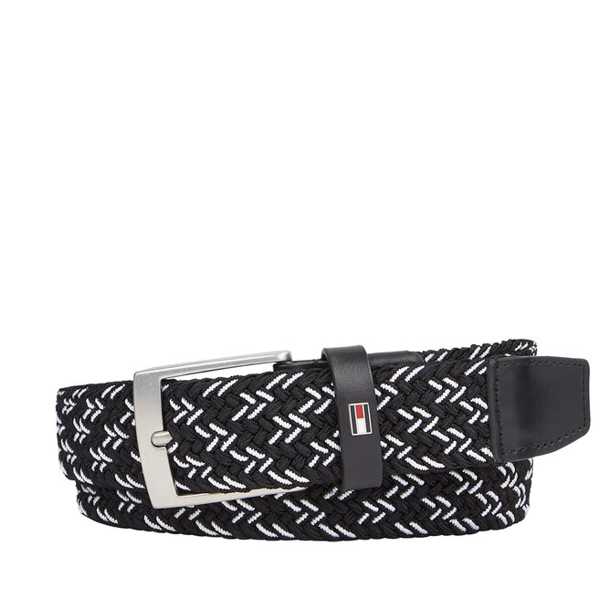 Pasek Męski Tommy Hilfiger Adan 3.5 Elastic - Czarny