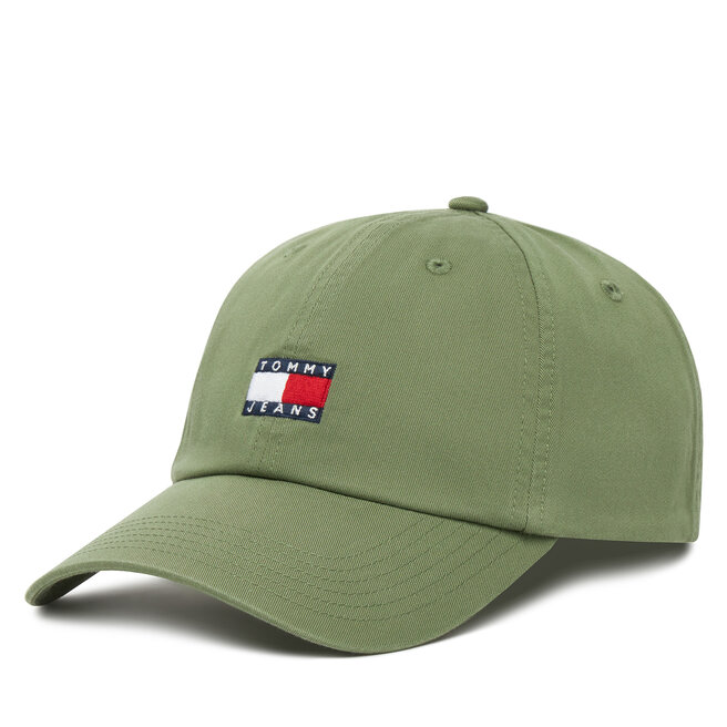 Czapka z daszkiem Tommy Jeans Tjm Heritage 6 Panel Cap - Zielony