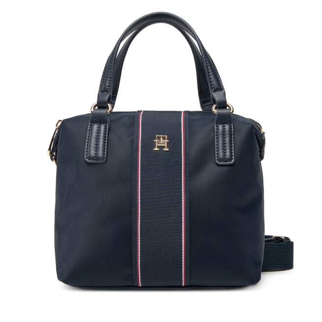 Torebka Tommy Hilfiger Poppy Small Tote Corp - Granatowy