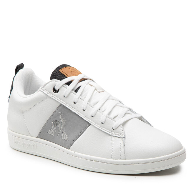 Sneakers Le Coq Sportif Courtclassic Black Jean 2220194 Optical White/Neutral Gray 2220194 imagine noua