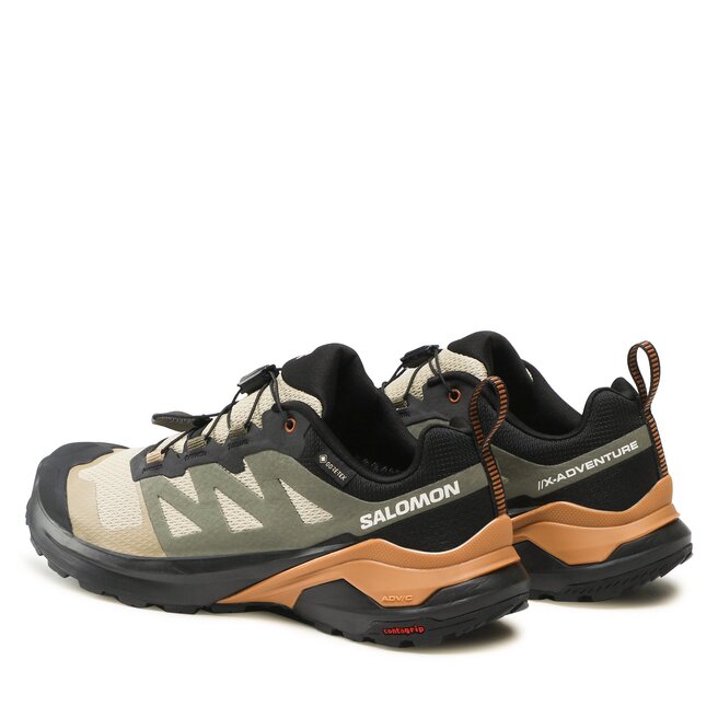 Scarpe Salomon X Adventure GORE TEX L47321300 Safari Black Sugar