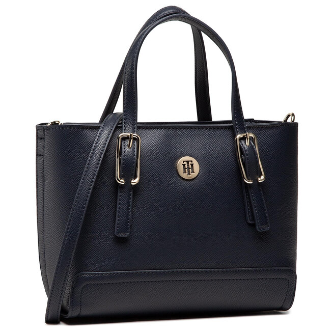 Tommy Hilfiger Táska Tommy Hilfiger Honey Small Tote AW0AW09656 BLU