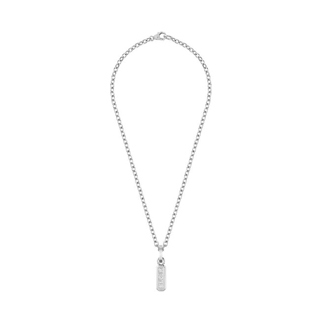 Naszyjnik PHILIPP PLEIN Gothic Tag - Srebrny