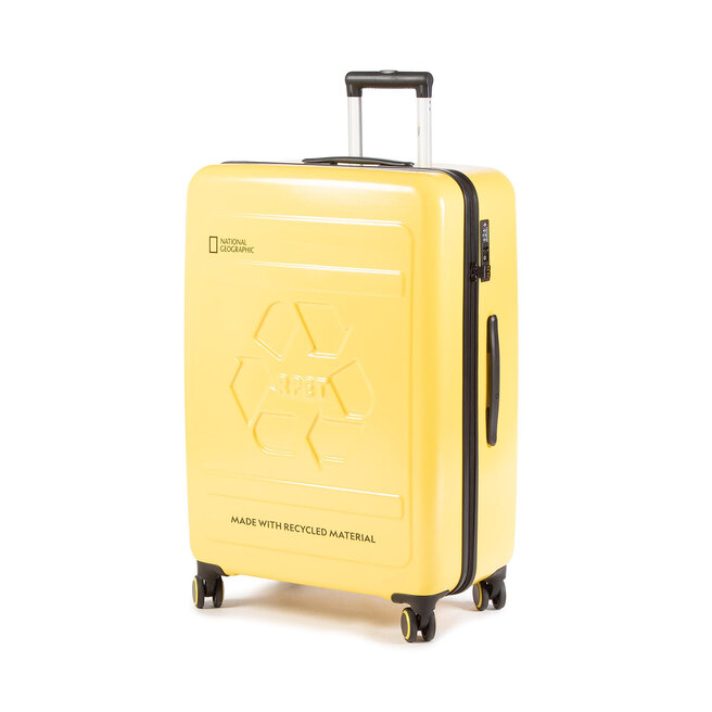 National Geographic Μεγάλη Σκληρή Βαλίτσα National Geographic Large Trolley N205HA.71.68 Yellow