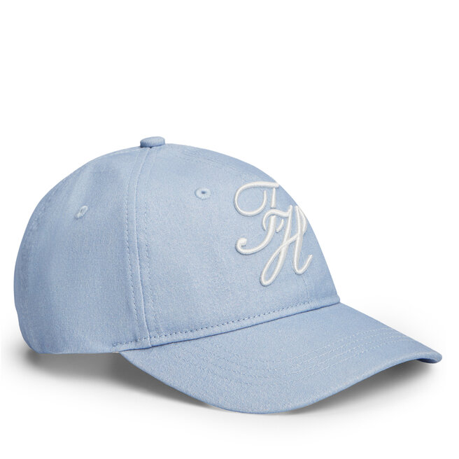 Czapka z daszkiem Tommy Hilfiger Logo Embroidery Baseball Cap AW0AW18338 Niebieski -