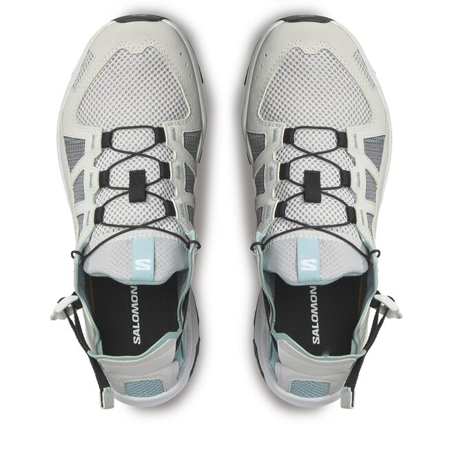 Salomon Обувки Salomon Techamphibian 5 L47117100 Lunar Rock/Aquifer/White