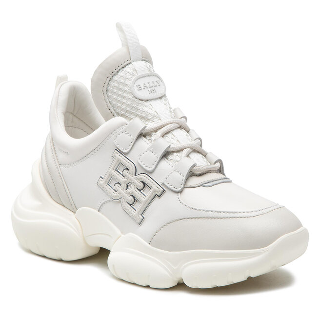 Sneakers Bally Claires 6300051 Dustywhit/Wht/Silver 6300051 imagine noua