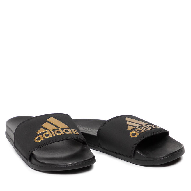 adidas Șlapi adidas adilette Comfort EG1850 Core Black/Gold Metallic/Core Black