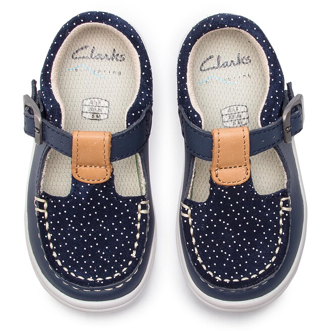 Clarks Cloud Rosa T 261412396 Navy Leather obuvki.bg
