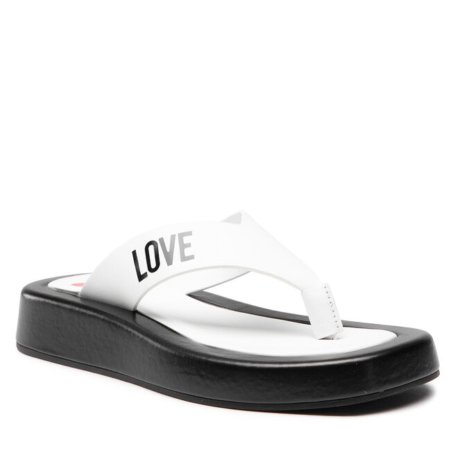Flip flop LOVE MOSCHINO JA28293G0EIE310A Bianco/Nero Bianco/Nero Bianco/Nero