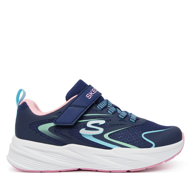 Sneakersy Skechers Microspec Tread 303882L/NVMT Granatowy - dziewczęce