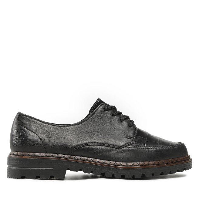 Rieker Oxford cipők Rieker 54806-00 Schwarz