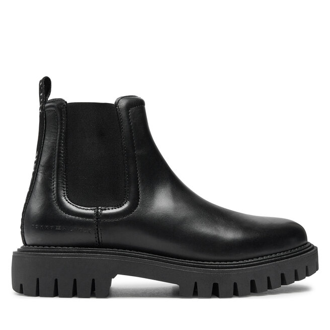 Sztyblety Tommy Hilfiger Chunky - Czarny