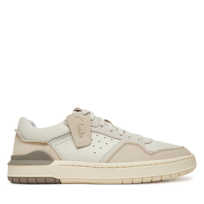 Sneakersy Clarks Courtlite2 Lo - Écru