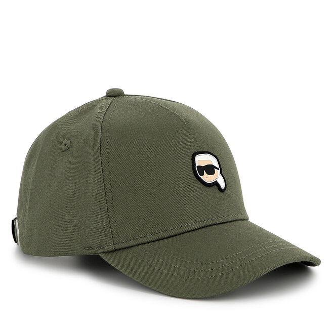 Czapka z daszkiem KARL LAGERFELD - Khaki
