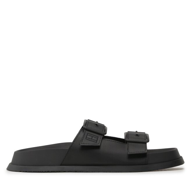 Klapki Tommy Jeans Sandal - Czarny
