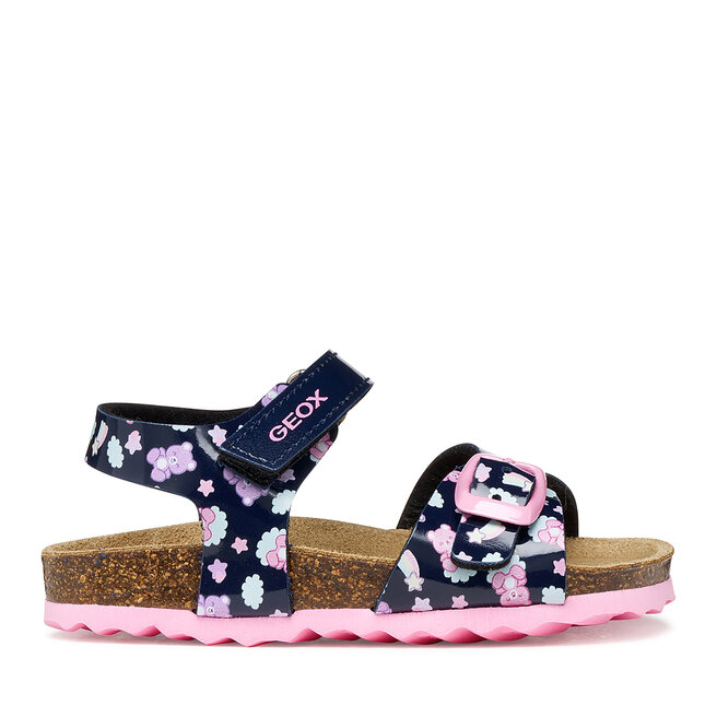 Sandały Geox B Sandal Chalki Girl B922RA 000FC C4243 M Granatowy - dziewczęce