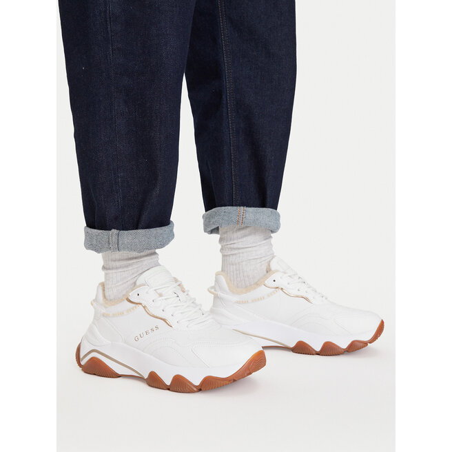 Sneakersy Guess FLFMI4 ELE12 Biały