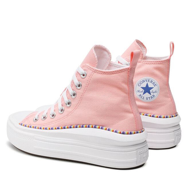 Converse Plátenky Converse Ctas Move Hi 272853C Storm Pink/Washed Indigo/White