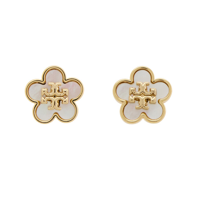 Kolczyki Tory Burch Kira Flower 157351 Złoty -