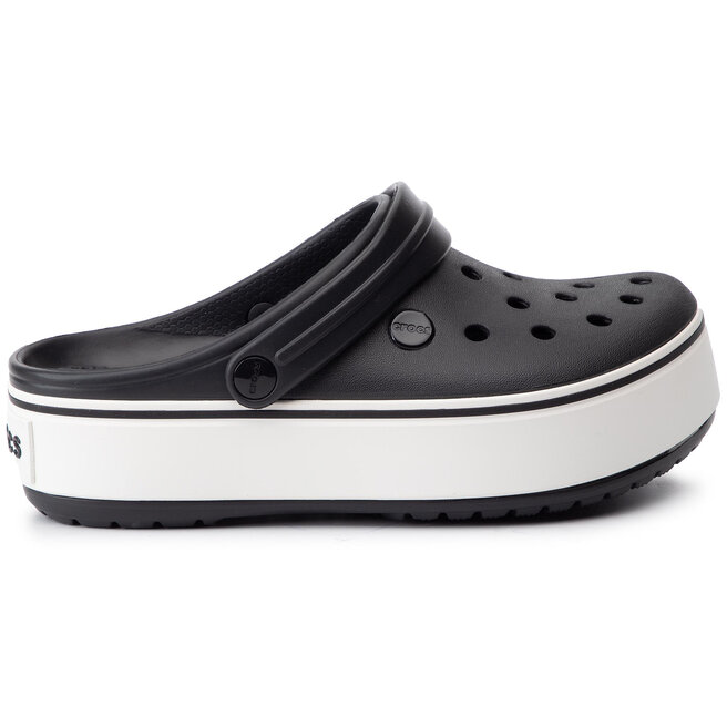 Crocs crocband platform clog black clearance
