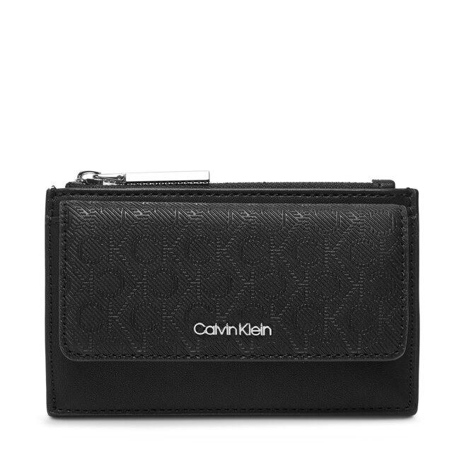 Etui na karty kredytowe Calvin Klein Ck Must Aop Cc Holder W Zip - Czarny