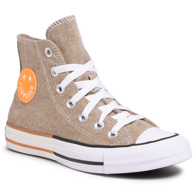 orange white converse