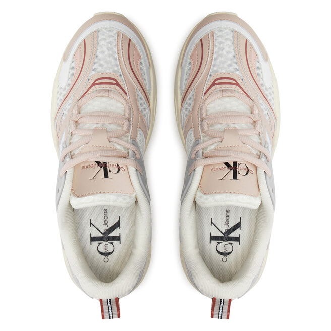 Sneakers Calvin Klein Jeans Retro Tennis Low Lace Mh Ml Met YW0YW01373 ...